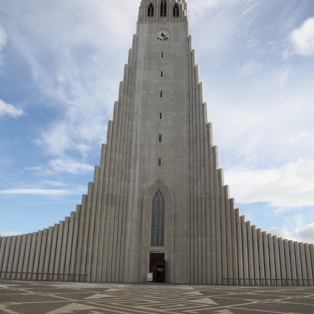 Hallgrímskirkja in Reykjavík. 