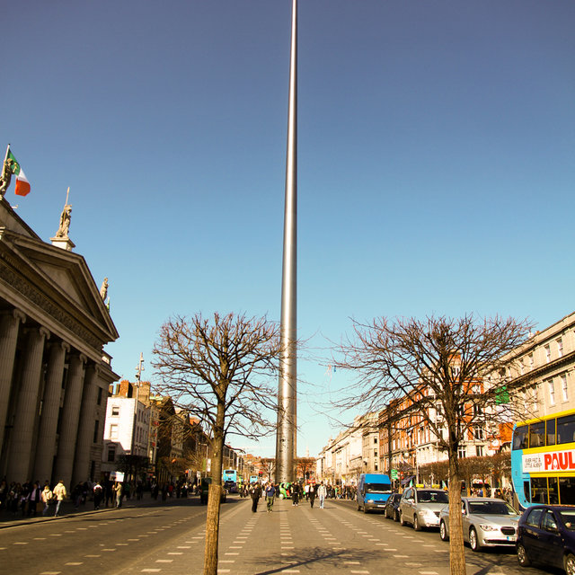 The Spire of Dublin on O'Connell Street.
