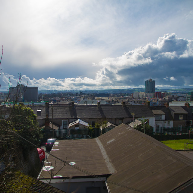 View over the roofs of Cork.