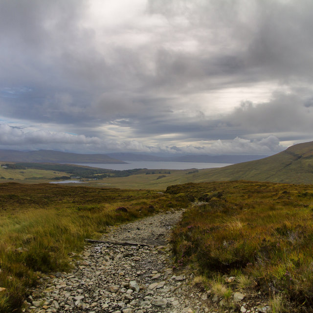 View along the path towards Loch Coruisk.