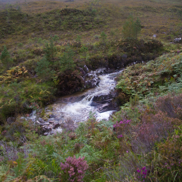 The Allt Sguabaidh stream near the town of Kinlochewe.