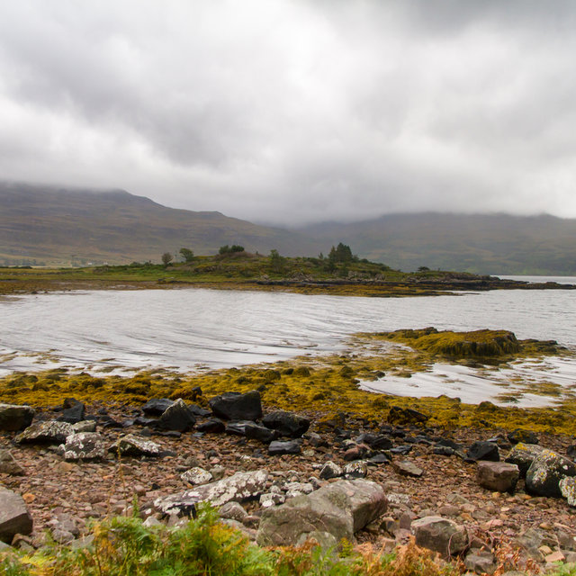 View along the shore of Upper Loch Torridon.