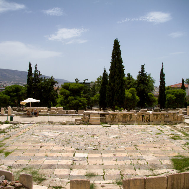 The Theatre of Dionysus at the foot of the Acropolis.