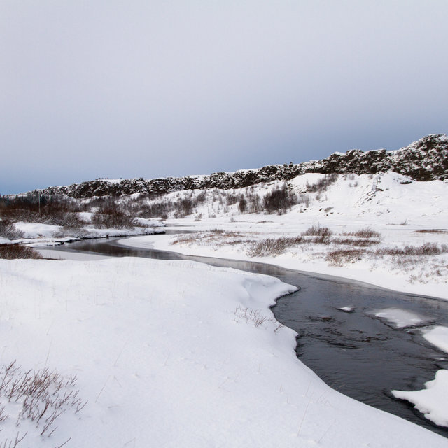 The river Öxará in the Þingvellir national park.