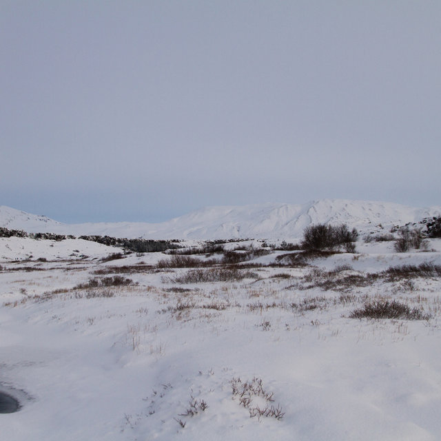 View over the hills of Þingvellir national park.