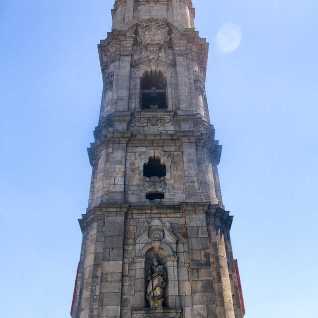 The tower of the Clérigos Church in Porto.