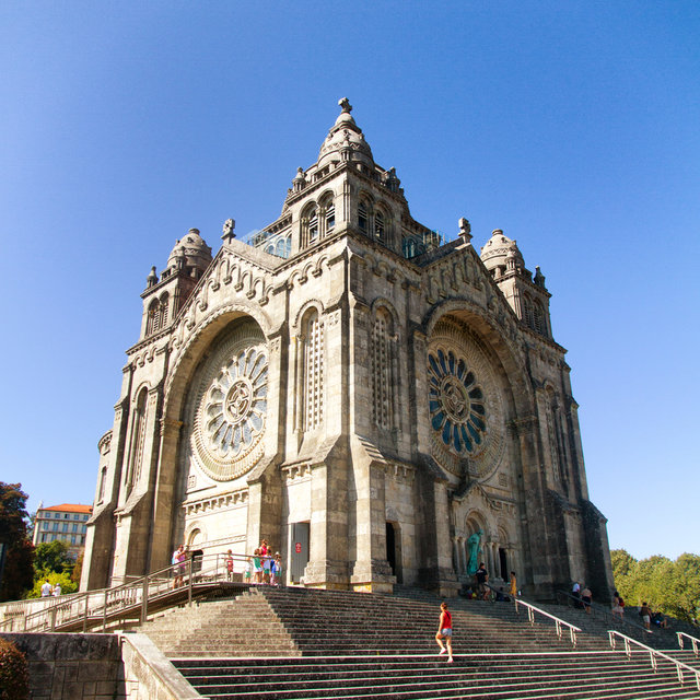 The Church of Santa Luzia on the Mount of Santa Luzia in Viana do Castelo. 