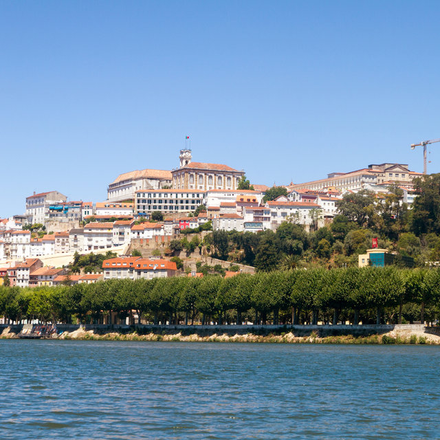 View over Coimbra from the west bank of the Mondego River.